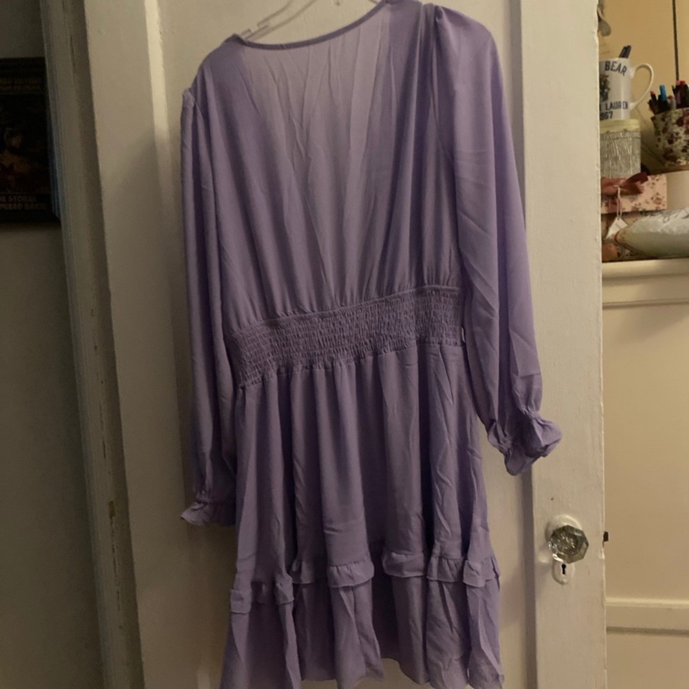 PRETTYGARDEN Womens Knot Front Mini Dress
Large 
NWOT
Light purple - Picture 7 of 7